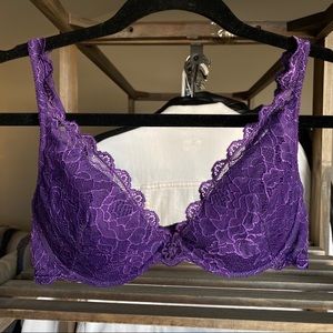 Purple lace VS bra